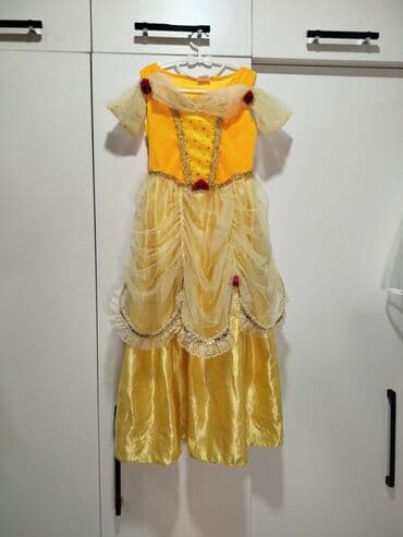 детские вечерние платья на прокат: Детское платье, цвет - Желтый, Б/у — 1
