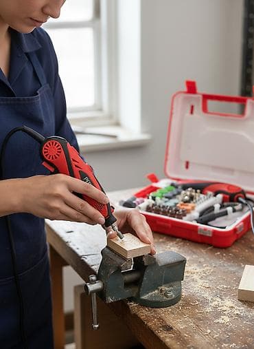 Многофункциональная мини-дрель (гравер) в кейсе с гибким валом и