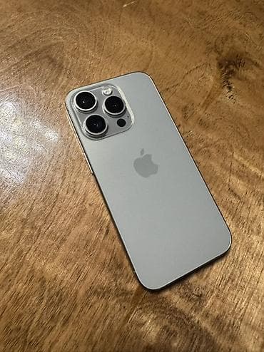 15 про 128: IPhone 15 Pro, 512 ГБ, Natural Titanium, Защитное стекло, 80 % — 1