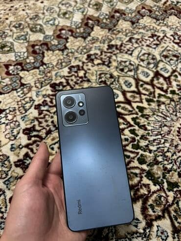 компьютерные игры: Redmi, Redmi 12, Колдонулган, 128 ГБ, түсү - Кара, 2 SIM — 1
