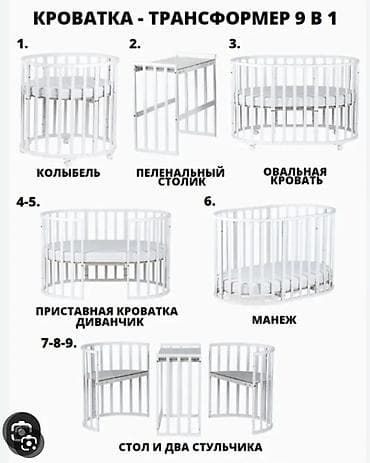 годы 4: Детская кровать трансформер, Другой тип, цвет - Белый — 3