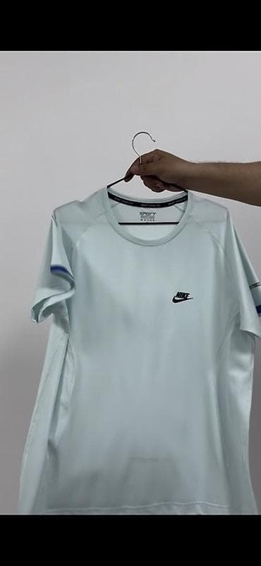 черная рубашка с коротким рукавом мужская: Мужская футболка, L, XL, 2XL, Nike, Новый, цвет - Черный, Самовывоз, Бесплатная доставка, Платная доставка — 2