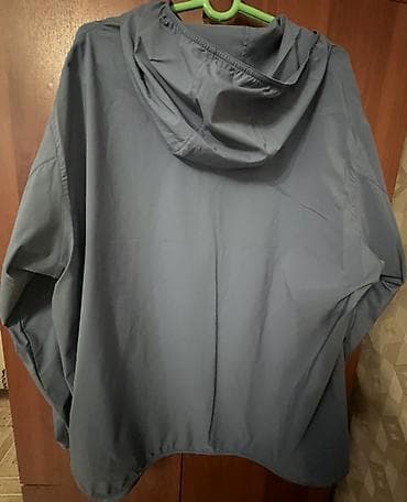 uniqlo мужская одежда: Ветровка, Осень-весна, Япония, С капюшоном, 2XL — 3