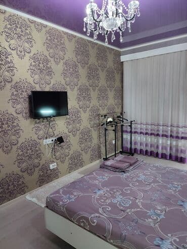 ош квартира суточный: Студия, Душевая кабина, Постельное белье, Кондиционер — 5