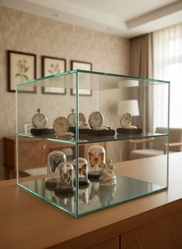 стеклянные оборудование: Стеклянная витрина на заказ! Изготовим под ваши размеры! - Материал — 1