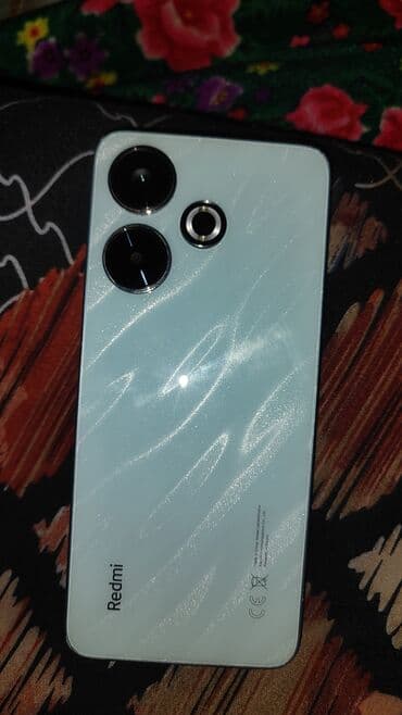 необычный телефон: Redmi, Redmi 13, Колдонулган, 128 ГБ, түсү - Ак — 1