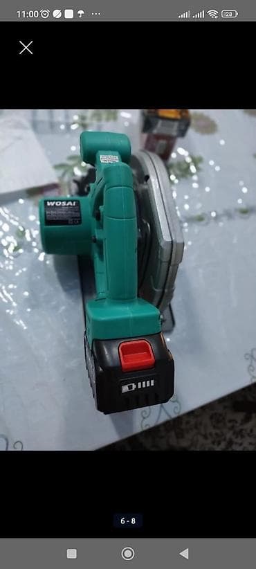 Оңдоп-түзөө жана курулуш: Пила циркулярная аккумуляторная WOSAI MT, 20 В, 7" (185 мм) - — 8