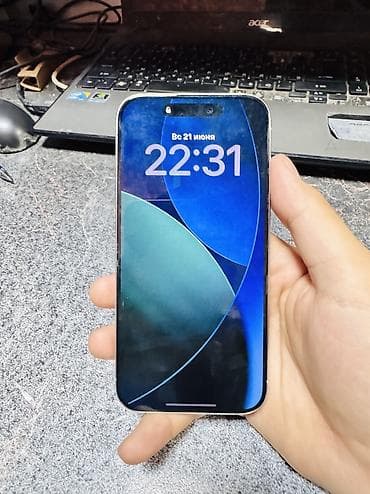 aoc 27: IPhone 15 Pro, Б/у, 256 ГБ, Белый — 2