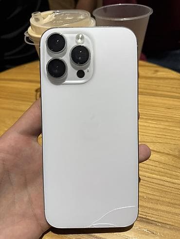 IPhone 16 Pro Max, 256 ГБ, цвет белый (серебристый) - Экран меняный