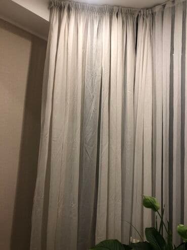 занавеска новый: Портьера, Готовое изделие, Б/у, Для зала — 2