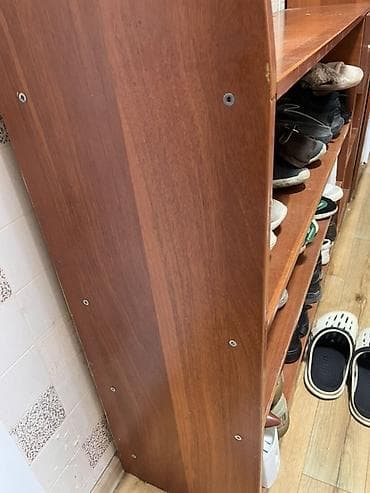 Үй жана бакча: Кире бериш үчүн гарнитур, Колдонулган, Шкаф, ДСП, Өзү алып кетүү, түсү - Күрөң — 6