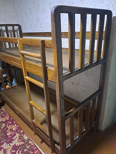 двухъярусный кровать бишкек: Двухъярусная деревянная кровать. - Материал: массив дерева с — 3