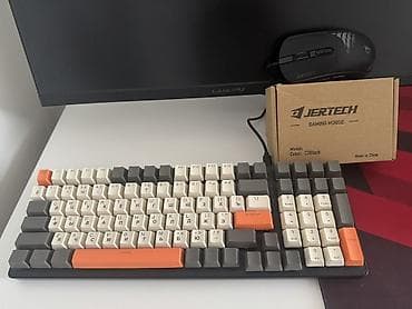 Игровой набор: проводная мышь Jertech + механическая клавиатура с