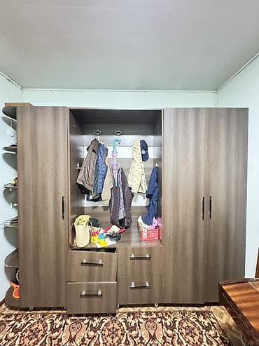 Зал үчүн гарнитур, Шкаф, ДСП, түсү - Күрөң — 3