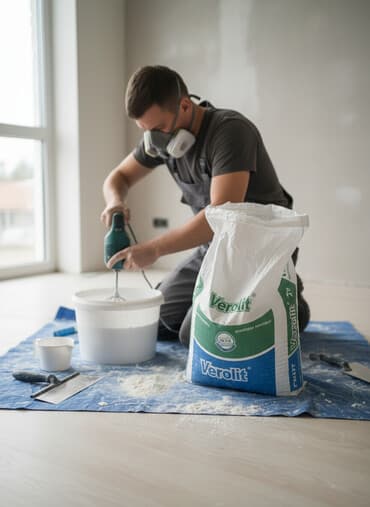 полимерная порошковая краска купить: VEROLIT шпаклёвка гипсовая — 1