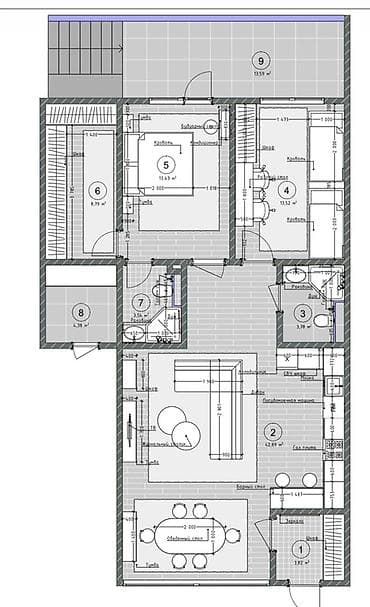 дача гэс 5: Коттедж 108 м² в закрытом городке в Беш‑Кунгое с большой прилегающей — 1