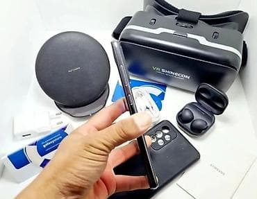 samsung galaxy 52: Samsung Galaxy A52, Б/у, 256 ГБ, цвет - Черный, 1 SIM, eSIM, 2 SIM — 2