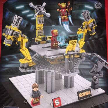купить железный автомат: Лего Железного человека 🔥 Тони Старка 🔥 Лаборатория с различными — 1