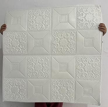 Самоклеящиеся 3D стеновые панели - Материал: вспененный ПП/PE с
