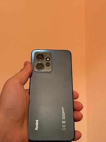 sim: Redmi, Redmi Note 12, Б/у, 128 ГБ, цвет - Черный, 2 SIM — 2