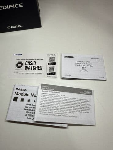 часы casio illuminator: Casio Edifice ECB-40 Привозные оригинал 100%. Вся документация — 3