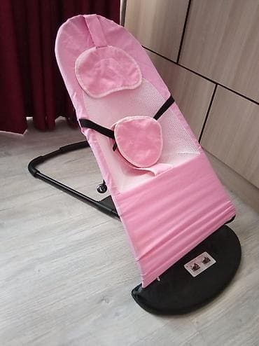 nike tech fleese: Детский шезлонг, Б/у, Качалка, Железо, цвет - Розовый — 1