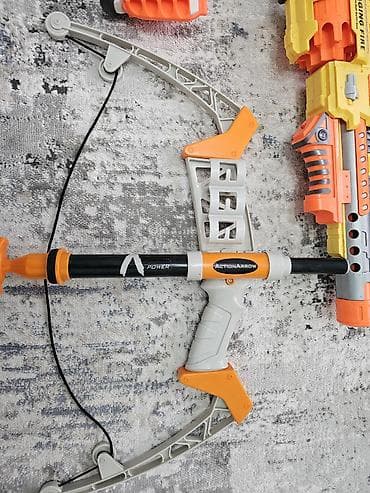 lego technic: Набор игрушечных бластеров и лука для стрельбы мягкими снарядами — 2