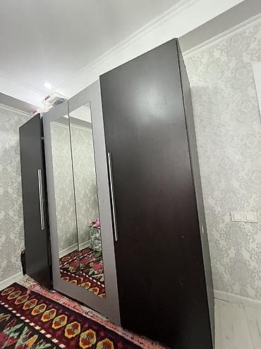 зеркало переносное в полный рост: Шифоньер, шкаф для одежды, Б/у, Прямой — 2