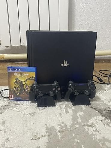 Техника и электроника: PlayStation 4 Pro (черная) комплект: - Консоль PS4 Pro с поддержкой — 2