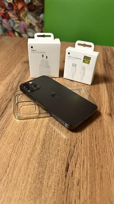 iphone adapter: IPhone 12 Pro, Б/у, 128 ГБ, Черный, Зарядное устройство, Чехол, Кабель, 78 % — 5