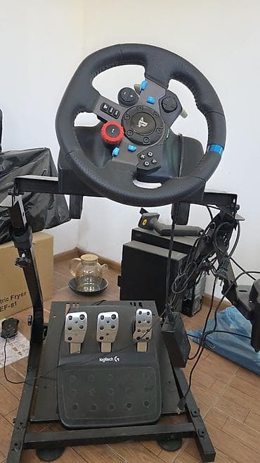 logitech g 29: Игровой руль Logitech G29 Driving Force с педальным блоком и стойкой — 2