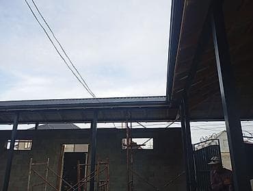 одежда для футбола: Навес, Односкатный, Металл, Черепица, Установка — 2