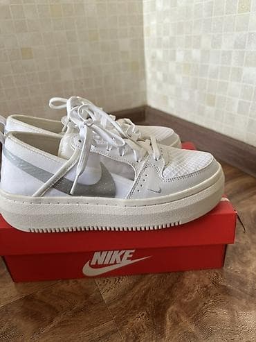 Босоножки, сандалии, шлепанцы: Кроссовки, 38, Nike, Новый, цвет - Белый, Самовывоз — 6