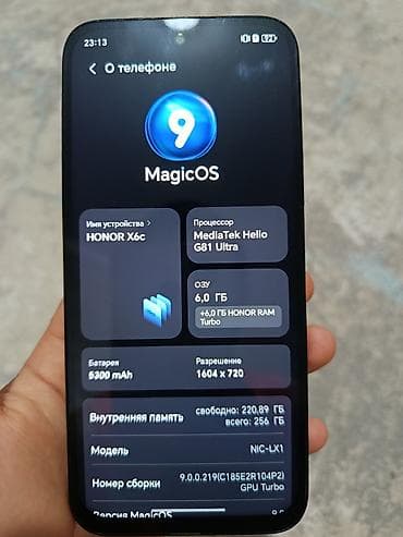 ps camera: Honor X6c, Б/у, 256 ГБ, цвет - Черный, 2 SIM — 2