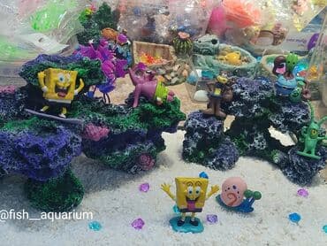 Мышыктар: Аквариум 30 литров с дизайном спанч Боб — 2