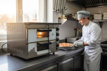 пицца аппарат цена: Электрическая печь для выпечки/пиццы В количестве 2шт - Две камеры с — 1