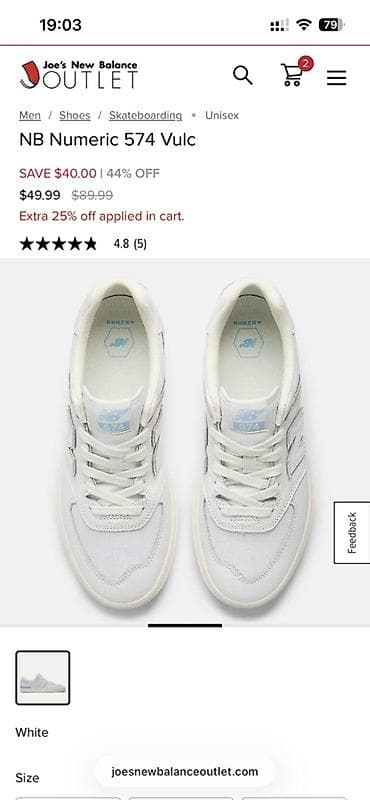 nike react: Кроссовки, 39.5, New Balance, Новый, цвет - Белый — 2