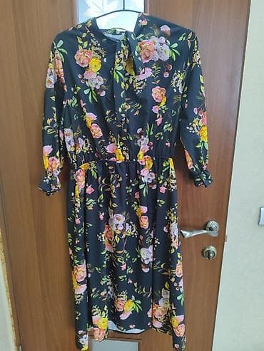 tommy helfiger: Повседневное платье, Длинная модель, Шифон, Прямое, M — 2