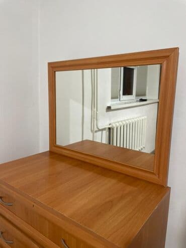 Эмерек: Кийим үчүн комод, Колдонулган, Күзгүсү менен, ЛДСП, түсү - Күрөң, Өзү алып кетүү — 2