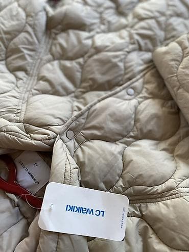 корейская куртка: Стеганая куртка LC Waikiki Classic - Цвет: светло‑бежевый - Размер — 2