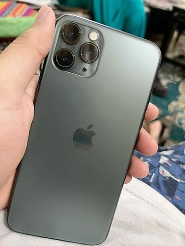 17 pro max 256: IPhone 11 Pro, 64 ГБ, Matte Midnight Green, Защитное стекло, Чехол, 100 % — 1