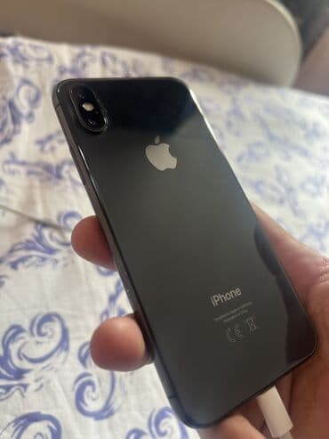 чехол iphone 7 plus: IPhone X, Колдонулган, 64 ГБ, Кара, Кабель — 5