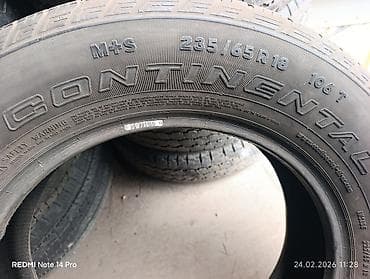 r16 85: Шины 235 / 65 / R 18, Лето, Б/у, Комплект, Внедорожные (АТ/МТ), Германия, Continental — 3