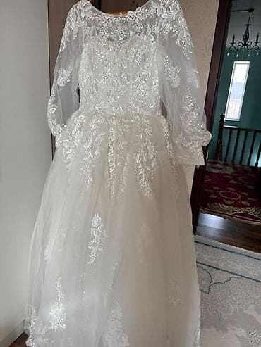 Үлпөт көйнөгү, One size, Корсети менен, Фатин, Барпайган, Гүлдүү торчо, Колдонулган — 7