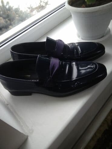 Оксфорды: Туфли мужские лакированные,кожаные,производство Турция, состояние — 3