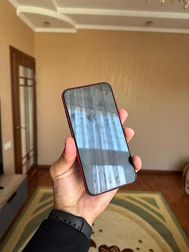 ТВ жана Видео: IPhone Xr, Колдонулган, 128 ГБ, Кызыл, Каптама, Куту, 76 % — 3