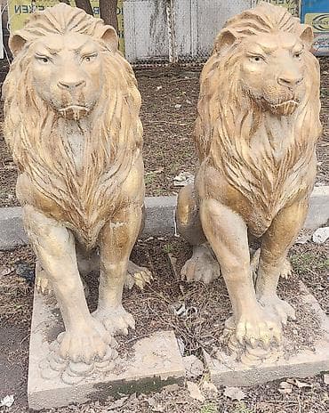 🏛 Львы декоративные уличные — пара, под вход Описание: Продаются