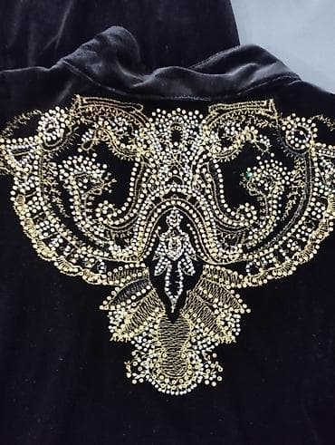 real techniques: Костюм. Юбка кофта .Турция.Новый.Пан бархат. Велюр.цвет черный — 3