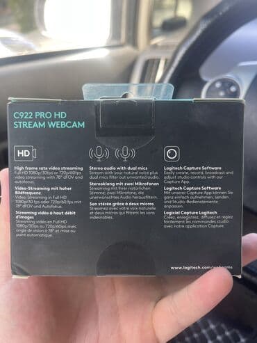 web developer: Logitech Новый! не открывал упаковку C922 PRO HD STREAM WEBCAM Full HD — 3