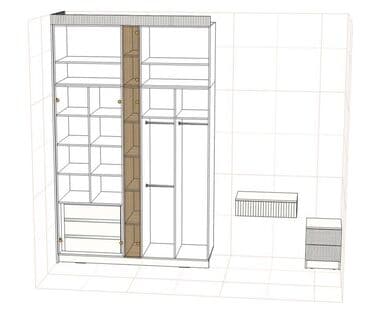 шфанер буу: Шкаф для одежды, Новый, Прямой, МДФ — 12